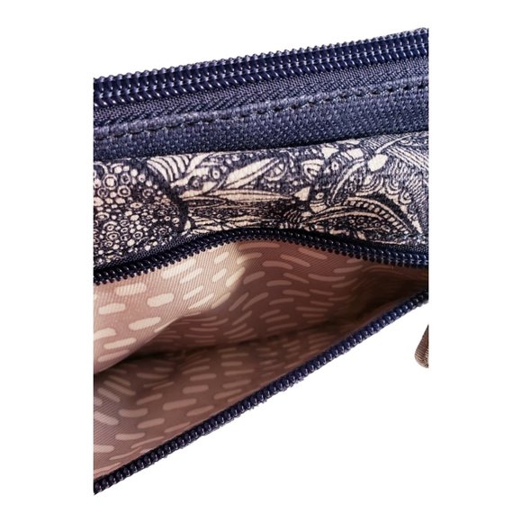 NWT Sakroots Corin Flap Wallet - Navy Blue and White - Picture 5 of 11